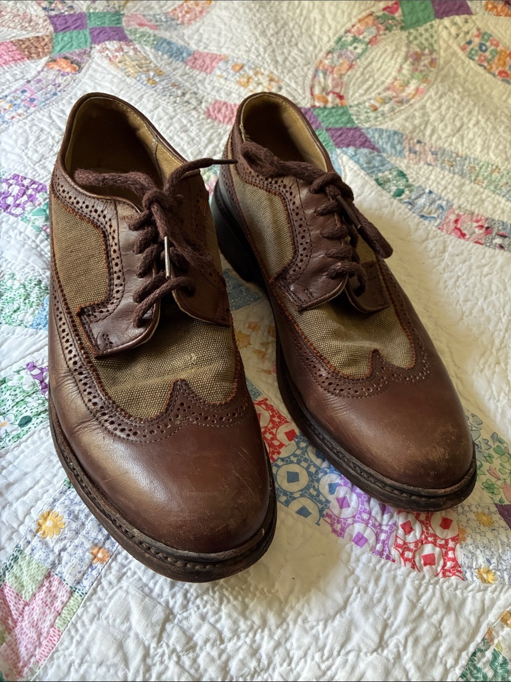 Frye wing tip shoes